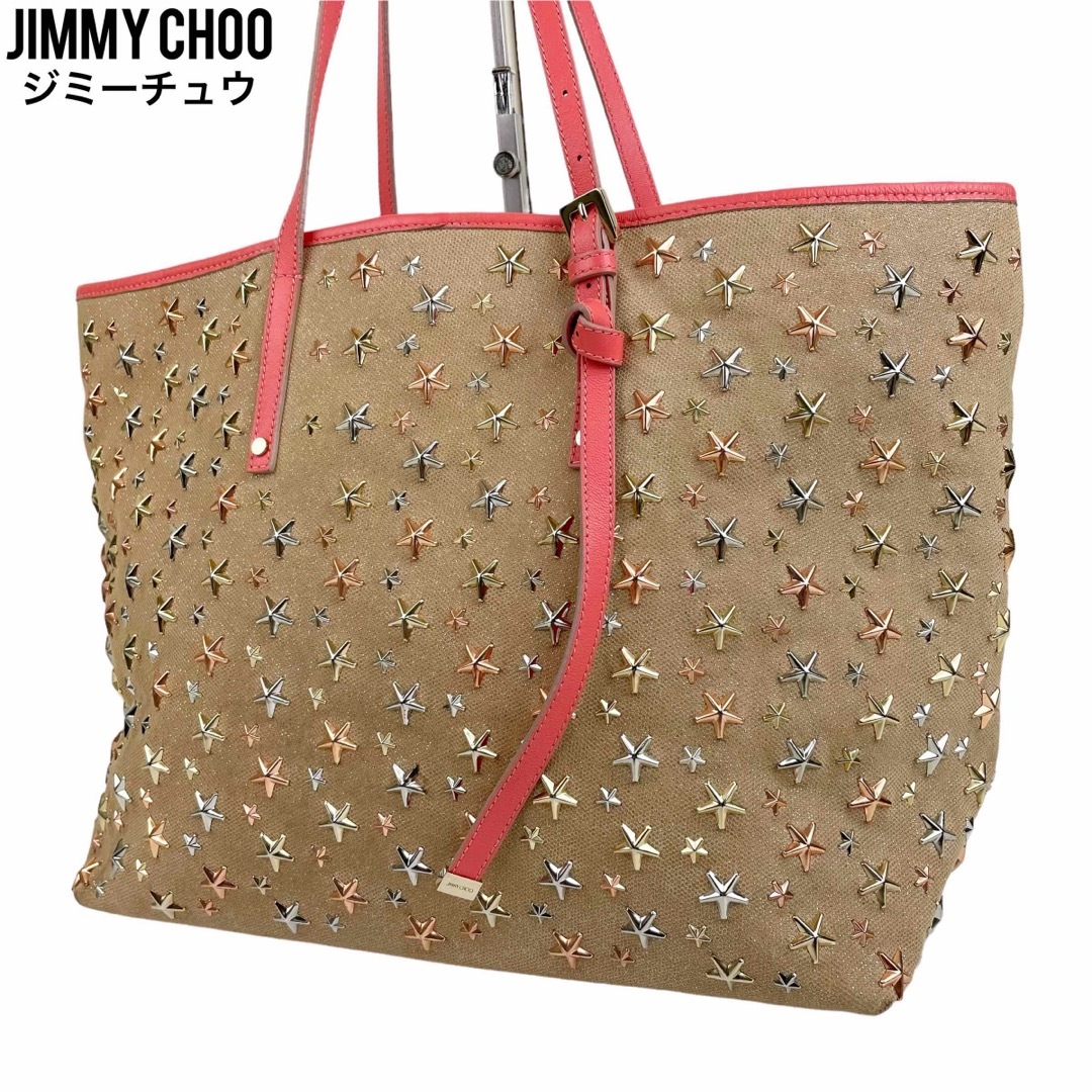 ✨良品✨　JIMMY CHOO ジミーチュウ　トートバッグ　スタッズ　サシャ