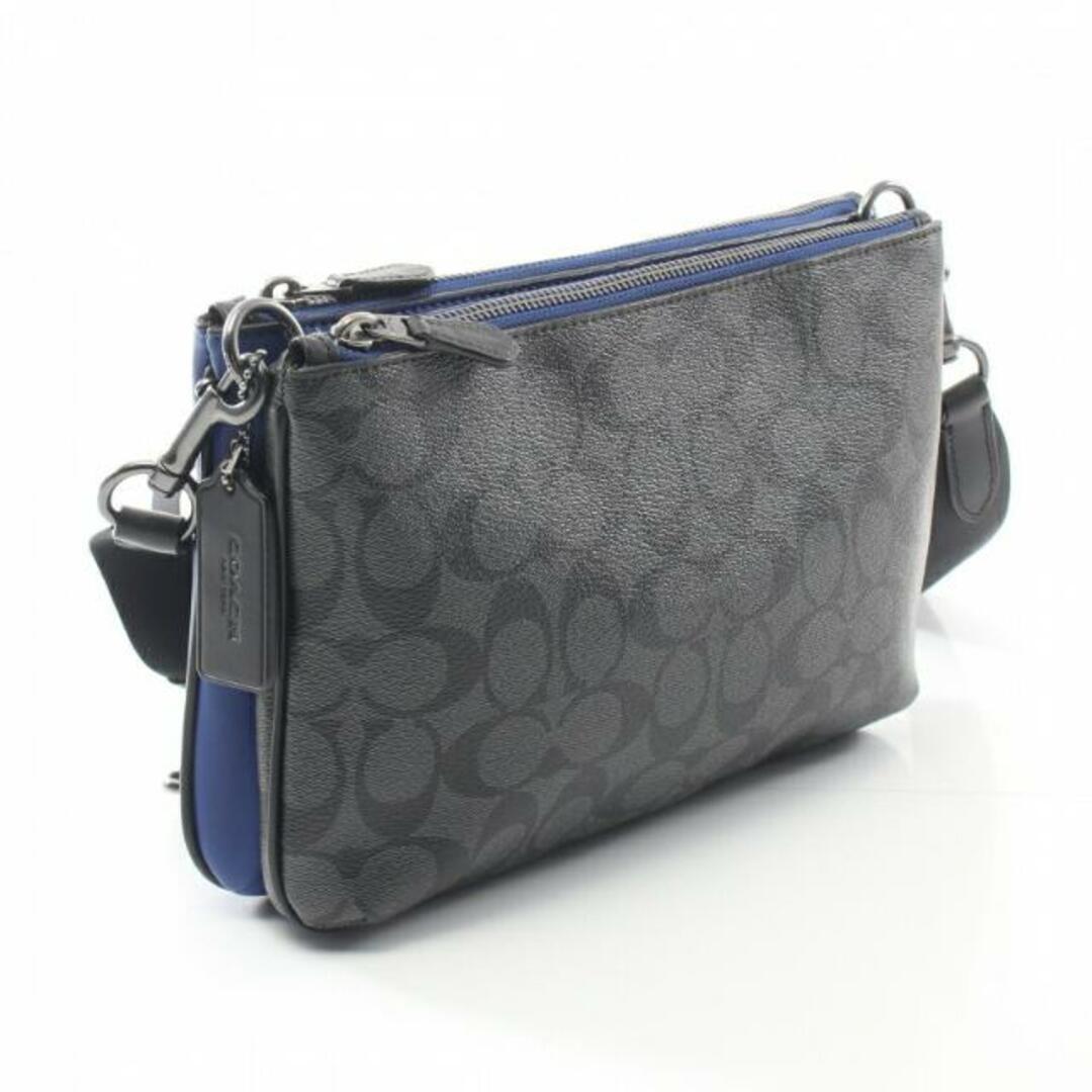 COACH - シグネチャー クロスボディー ショルダーバッグ レザー PVC