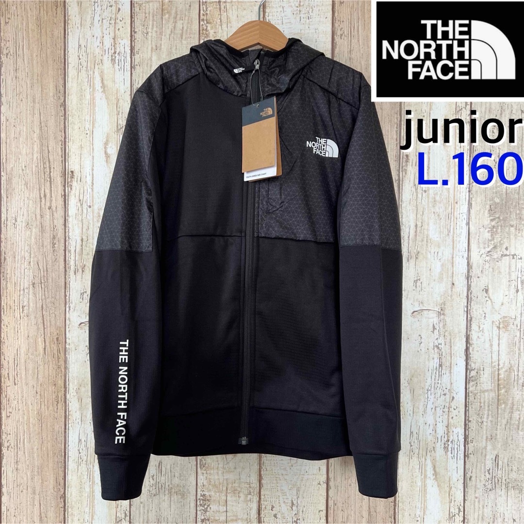 【海外限定】TNF ジャージ パーカー ジュニア ブラック 160 | フリマアプリ ラクマ