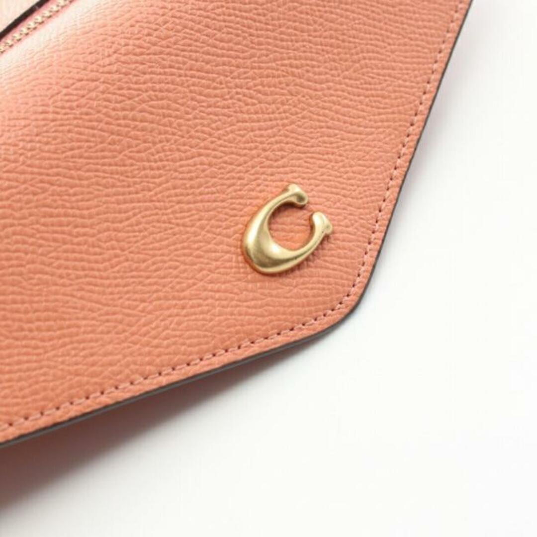 COACH(コーチ)のウィン ソフト ウォレット 二つ折り長財布 レザー コーラルオレンジ レディースのファッション小物(財布)の商品写真