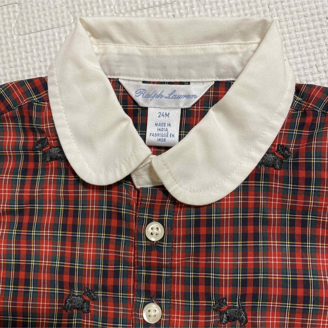 Ralph Lauren(ラルフローレン)の新品 未使用 ラルフローレン ワンピース 24M 90 長袖　フォーマル　ドレス キッズ/ベビー/マタニティのキッズ服女の子用(90cm~)(ワンピース)の商品写真