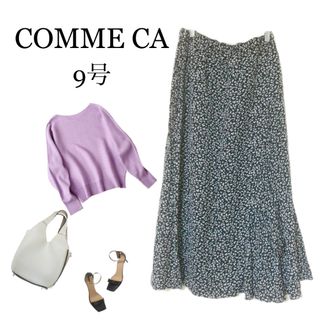 コムサイズム(COMME CA ISM)のCOMME CA コムサ　花柄　総柄　フレアスカート　ロングスカート(ロングスカート)