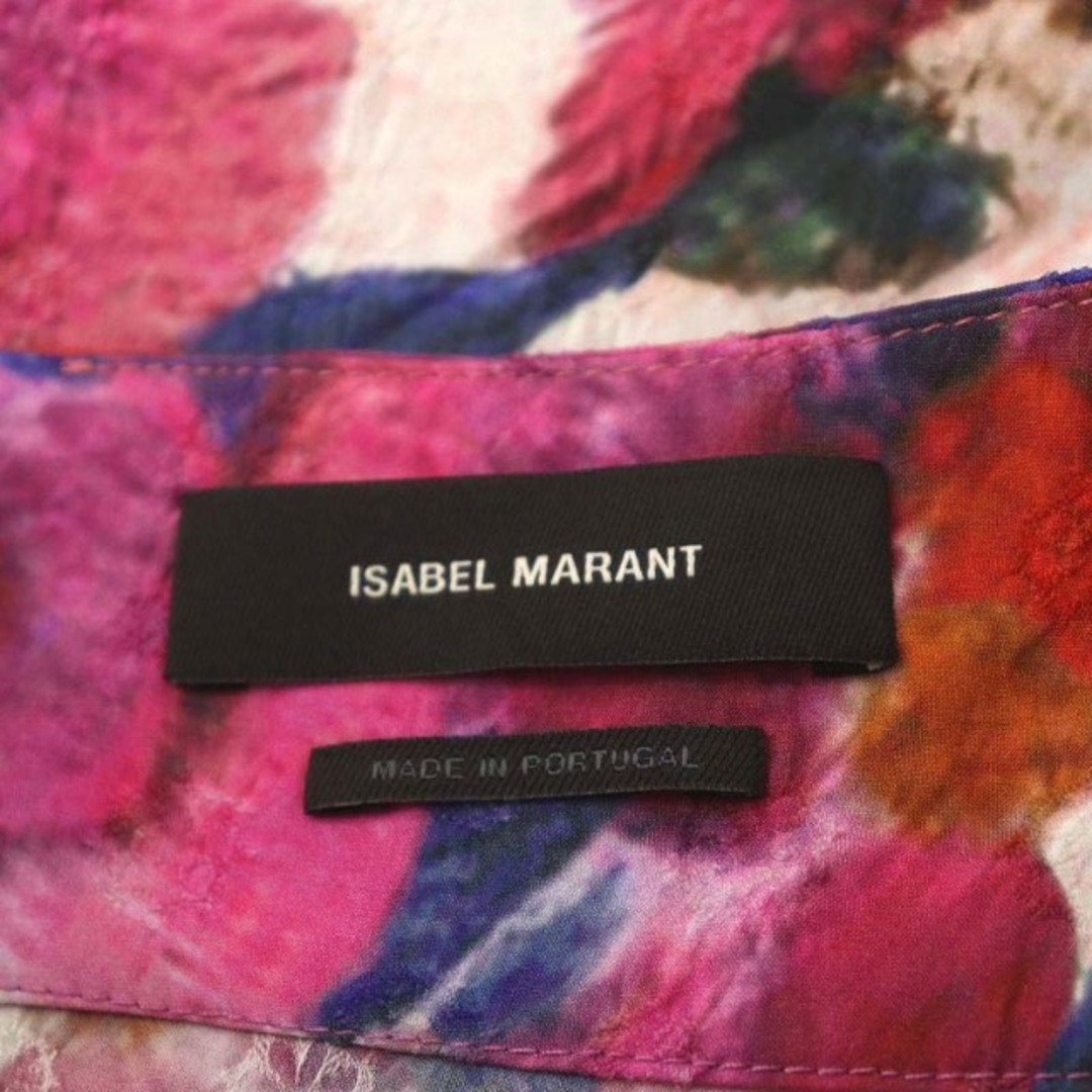 Isabel Marant(イザベルマラン)のイザベルマラン フレアスカート ミモレ ロング 花柄 絹混 36 S 紫 レディースのスカート(ロングスカート)の商品写真