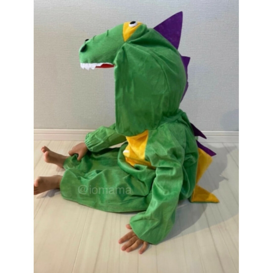 子ども アニマル 着ぐるみ S コスプレ ハロウィン 恐竜 衣装 キッズ 人気 キッズ/ベビー/マタニティのキッズ服男の子用(90cm~)(その他)の商品写真