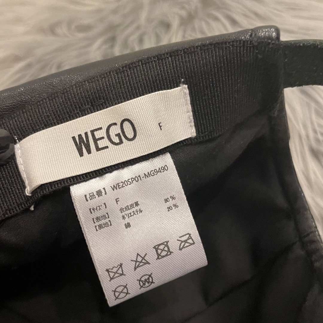 WEGO(ウィゴー)のWEGO フェイクレザーフィッシャーマンキャップ🧢 メンズの帽子(キャップ)の商品写真