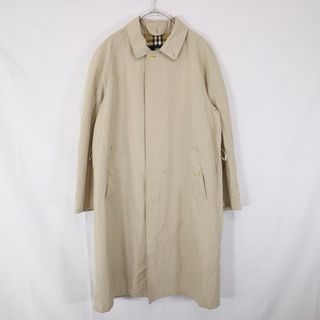 バーバリー(BURBERRY)の90年代 BURBERRY バーバリー ステンカラーコート ヨーロッパ古着 一枚仕立て ベージュ (メンズ 48) 中古 古着 N8902(ステンカラーコート)