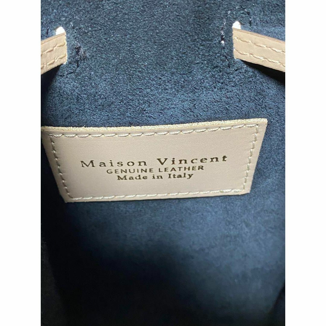 MAISON VINCENT(メゾンヴァンサン)の【美品】Maison Vincent レザー　ピンクベージュショルダーバッグ レディースのバッグ(ショルダーバッグ)の商品写真