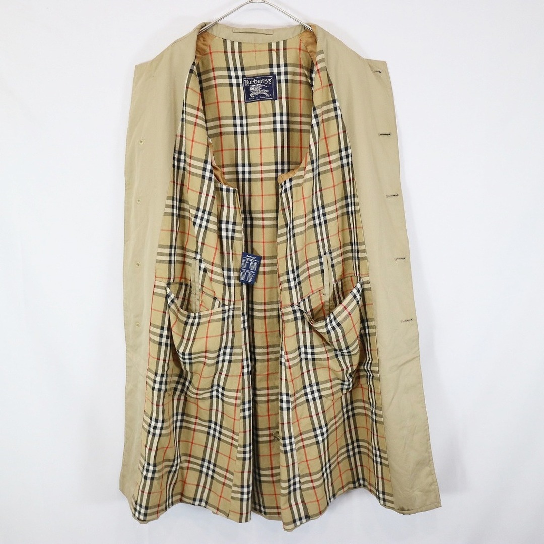 BURBERRY(バーバリー)の90年代 Burberrys バーバリーズ ステンカラーコート ユーロ ラグランスリーブ ベージュ (メンズ 54) 中古 古着 N8918 メンズのジャケット/アウター(ステンカラーコート)の商品写真