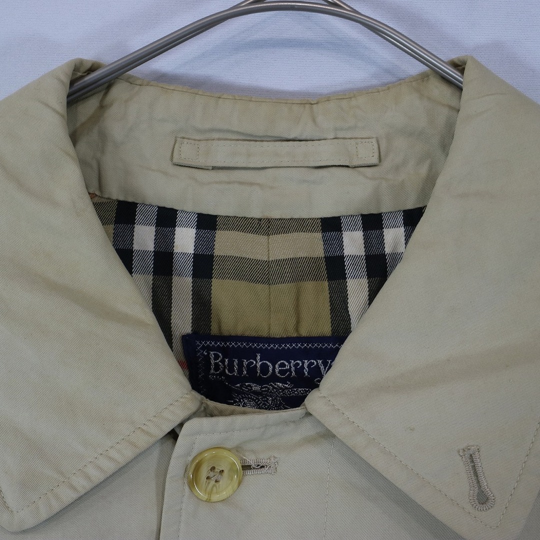 BURBERRY(バーバリー)の80年代 Burberrys バーバリーズ ステンカラーコート ヨーロッパ古着 ラグランスリーブ ベージュ (メンズ 50) 中古 古着 N8919 メンズのジャケット/アウター(ステンカラーコート)の商品写真