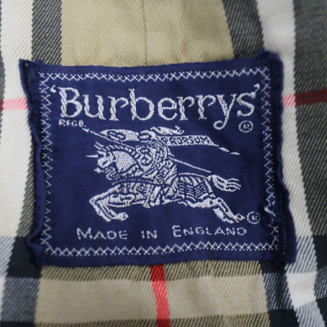 BURBERRY(バーバリー)の80年代 Burberrys バーバリーズ ステンカラーコート ヨーロッパ古着 ラグランスリーブ ベージュ (メンズ 50) 中古 古着 N8919 メンズのジャケット/アウター(ステンカラーコート)の商品写真