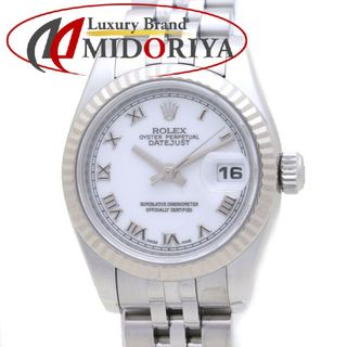 ロレックス(ROLEX)のROLEX ロレックス デイトジャスト 179174【磨き済】K18WG ホワイトゴールド xステンレススチール レディース /39187【中古】【腕時計】(腕時計)