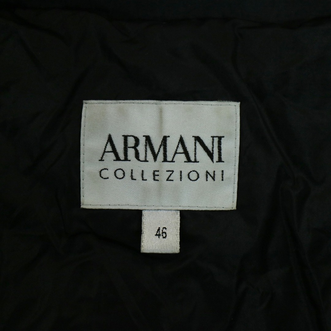 ARMANI COLLEZIONI(アルマーニ コレツィオーニ)のARMANI COLLEZIONI アルマーニ コレッツォーニ ダウンジャケット 防寒  防風 ブラック (レディース 46) 中古 古着 N8925 レディースのジャケット/アウター(ダウンジャケット)の商品写真