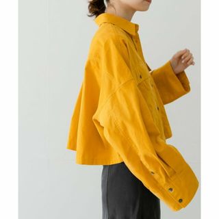 アーバンリサーチ(URBAN RESEARCH)の【YELLOW】コーデュロイショート丈シャツ(シャツ/ブラウス(長袖/七分))