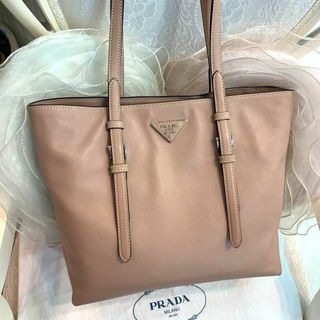 プラダ(PRADA)の☆美品☆PRADA サフィアーノソフト トートバッグ ピンクベージュ(トートバッグ)