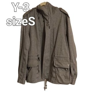 ワイスリー(Y-3)のY-3(ワイスリー)フード付きZIPアップジャケットsizeS グレー(その他)