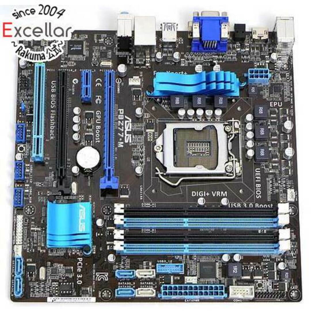 ASUS製 MicroATXマザーボード　P8Z77-M　LGA1155