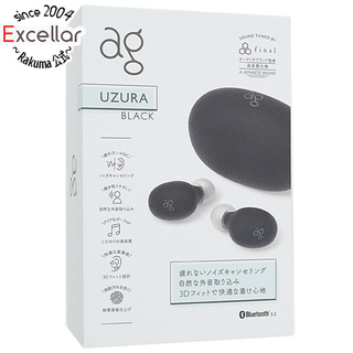 エーシーディーシーラグ(ACDC RAG)のAG　完全ワイヤレスイヤホン UZURA(うずら)　AG-UZURA-BLACK　ブラック　未使用(ヘッドフォン/イヤフォン)