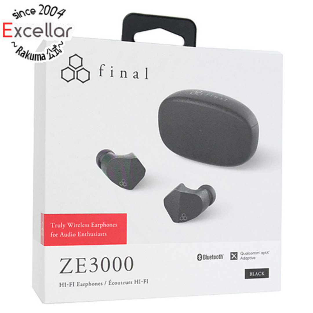 final - final 完全ワイヤレスイヤホン ZE3000 FI-ZE3DPLTW-BLACK