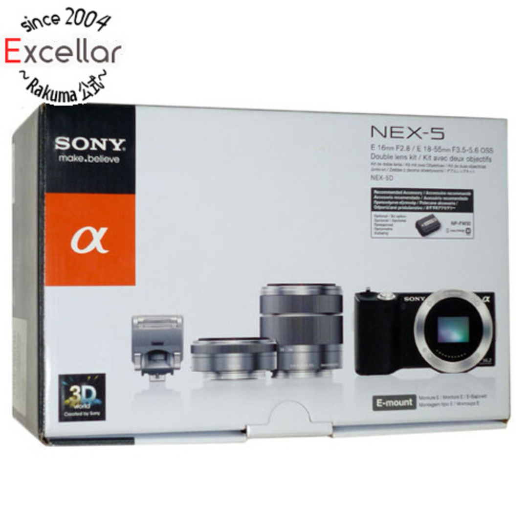 SONY　デジタル一眼α ダブルレンズキット　NEX-5D/S 元箱あり | フリマアプリ ラクマ