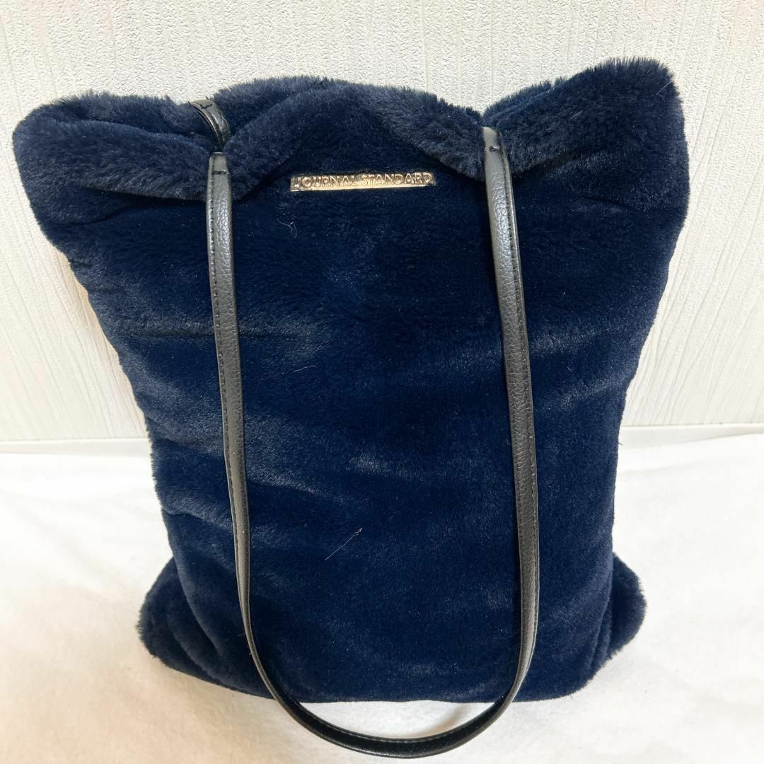 美品✨JOURNALSTANDARDジャーナルスタンダードセミショルダーバッグ紺-