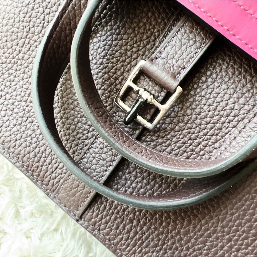 新品未使用　HERMES エルメス　アルザンミニ　25 ヴェルソ　ルージュセリエ