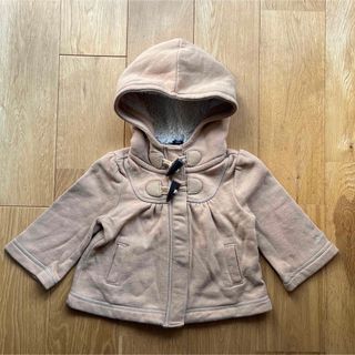 ベビーギャップ(babyGAP)のbaby GAP ダッフル スウェット コート ベージュ 80cm(ジャケット/コート)