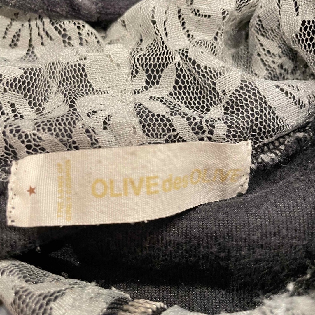 OLIVEdesOLIVE(オリーブデオリーブ)のオリーブデオリーブ　ダブルジップ　ベロアパーカー　黒　ショート丈 レディースのトップス(パーカー)の商品写真