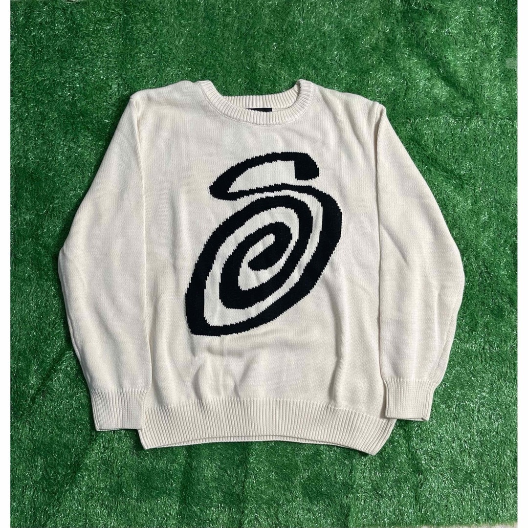 STUSSY CURLY S SWEATER ニット セーター Mサイズ