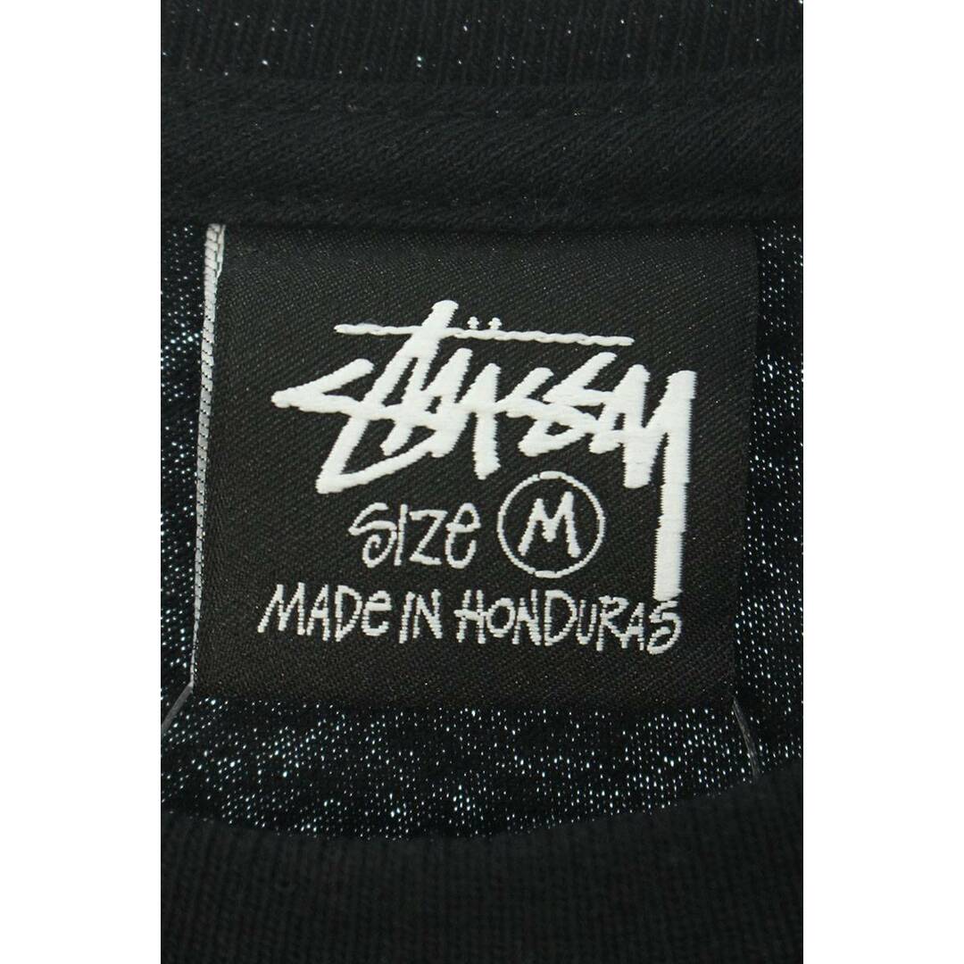 stussyの黒半袖シャツ  sizeM ほぼ未使用