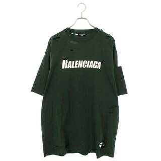 バレンシアガ Tシャツ・カットソー(メンズ)（グリーン・カーキ/緑色系