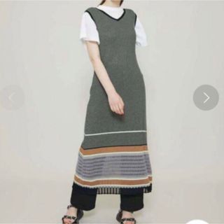 ミューラル(MURRAL)のMURRAL Millefeuille Knit Dress ワンピース(ロングワンピース/マキシワンピース)