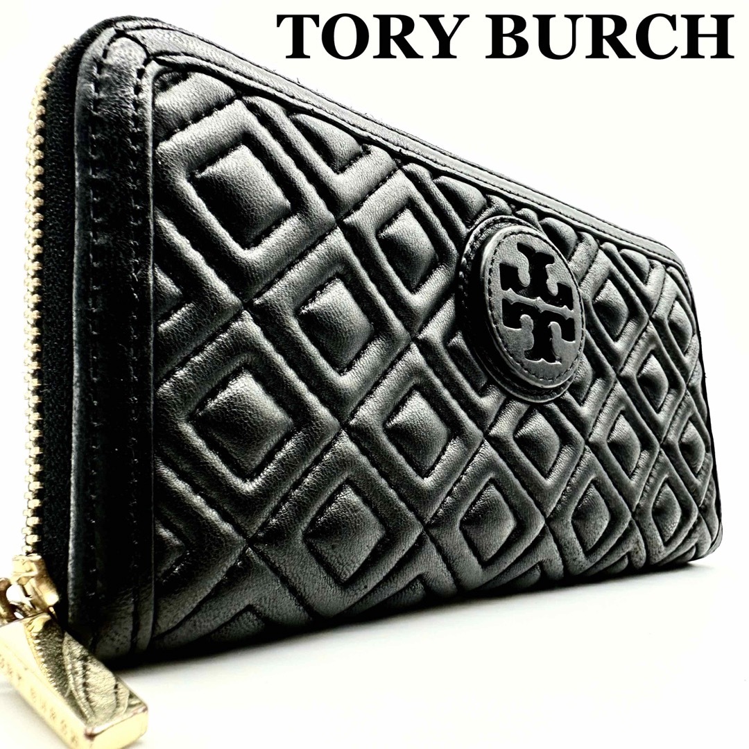 TORY BURCH キルティングレザーウォレット(二つ折り財布)