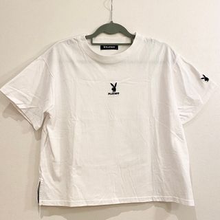 プレイボーイ(PLAYBOY)のPLAYBOY プレイボーイ Tシャツ 半袖 トップス 白(Tシャツ(半袖/袖なし))