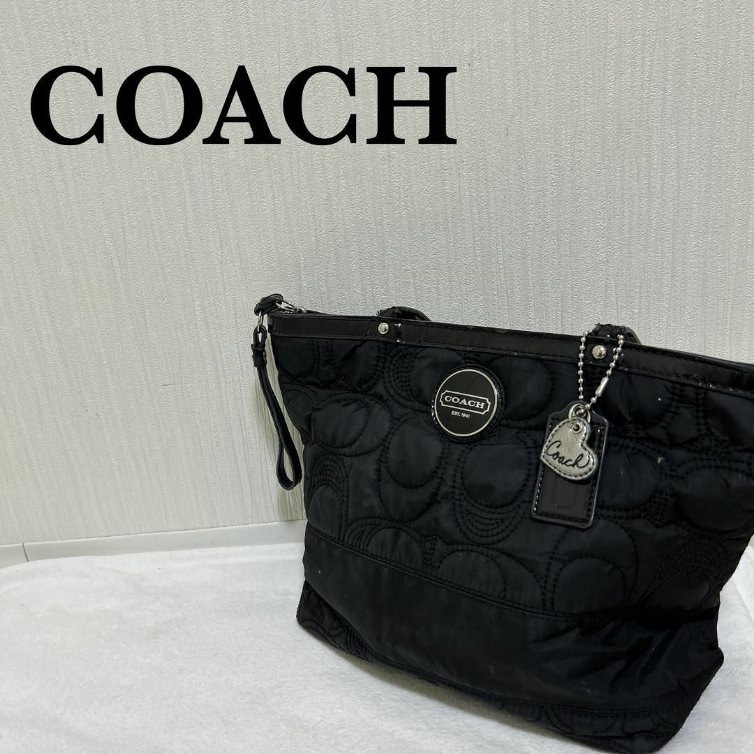 レア✨COACH コーチセミショルダーバッグトートバッグ ブラック黒