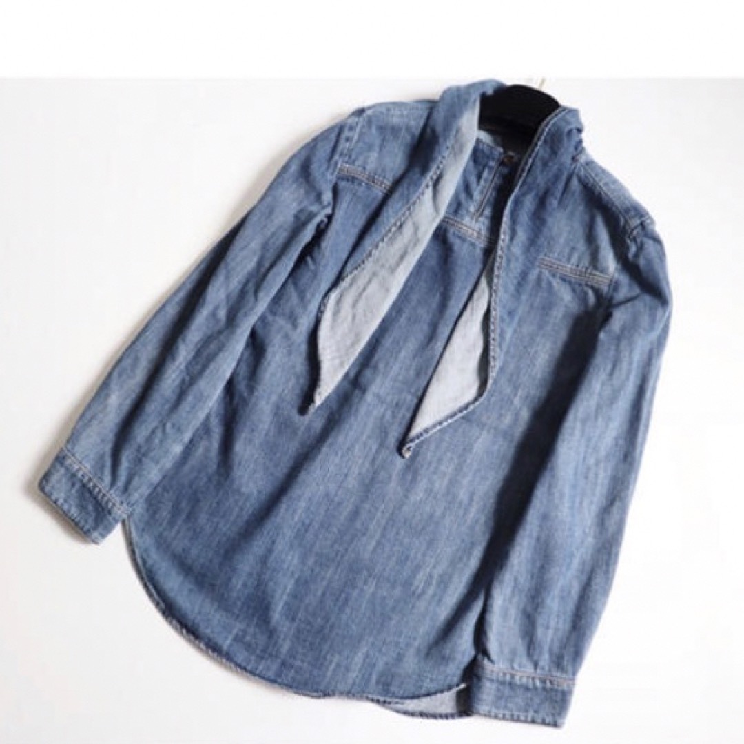 Chloe - 極美品 クロエ Chloe 梨花さん着用 デニム スカーフ Chloe - 極美品 クロエ Chloe 梨花さん着用 デニム スカーフ