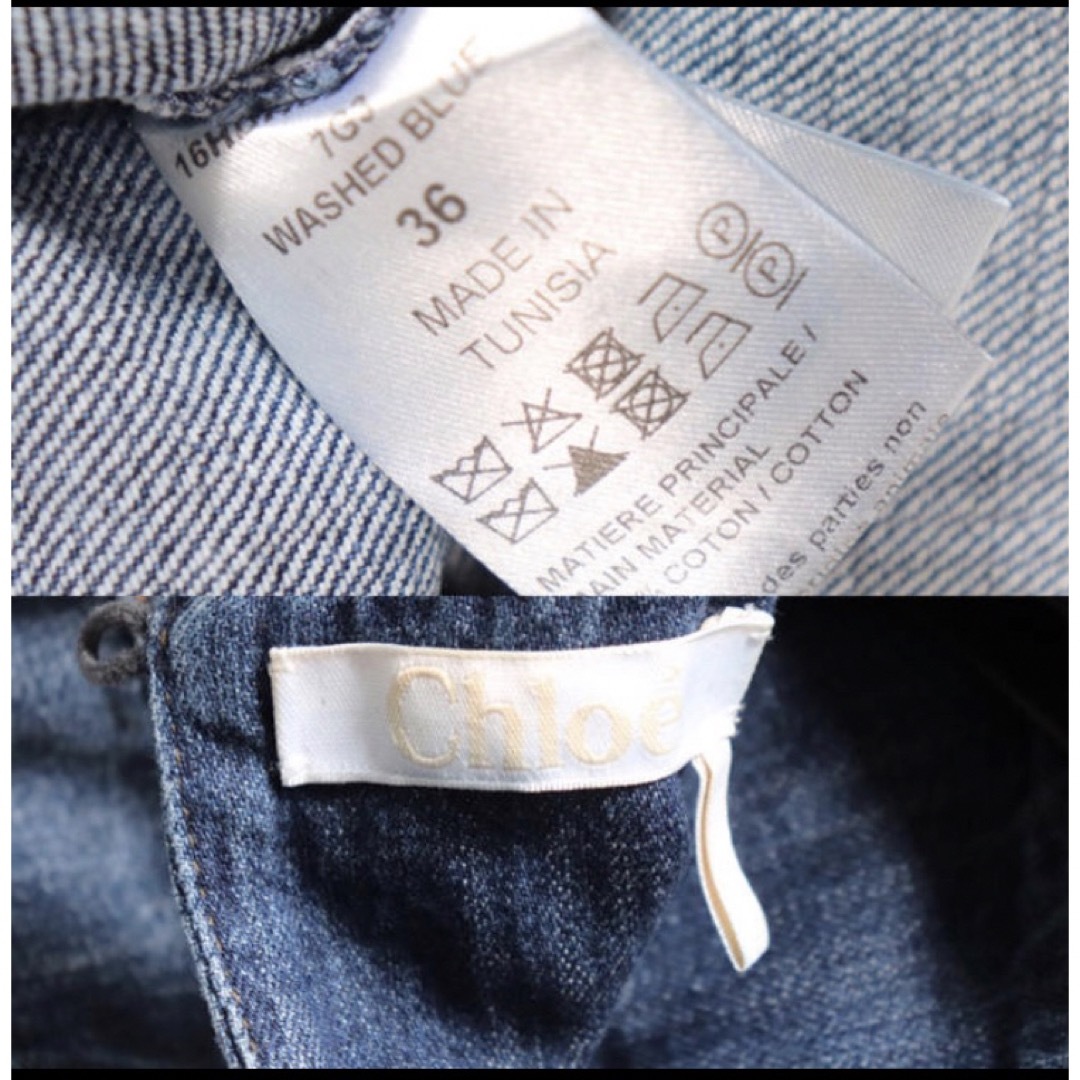 Chloe - 極美品 クロエ Chloe 梨花さん着用 デニム スカーフ Chloe - 極美品 クロエ Chloe 梨花さん着用 デニム スカーフ