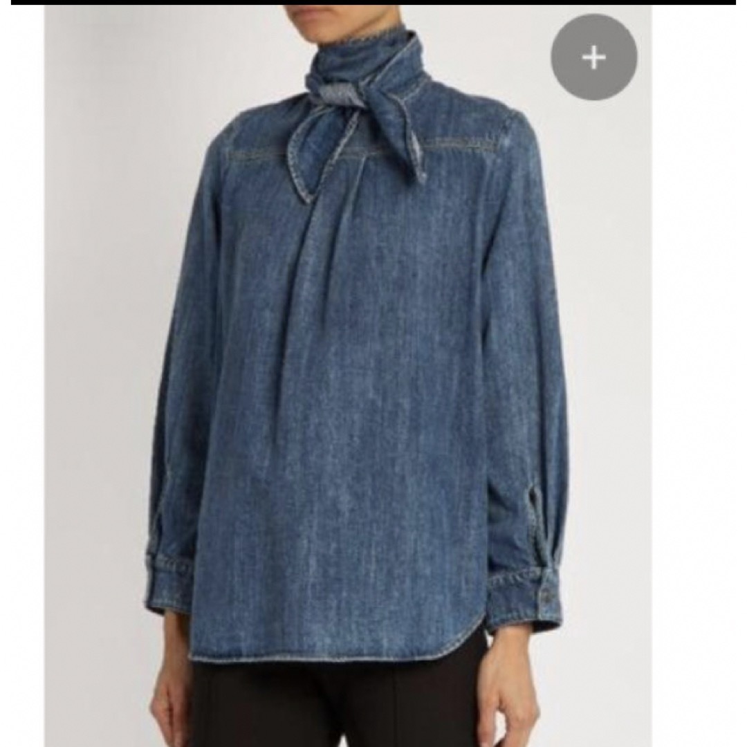 Chloe - 極美品 クロエ Chloe 梨花さん着用 デニム スカーフ Chloe - 極美品 クロエ Chloe 梨花さん着用 デニム スカーフ