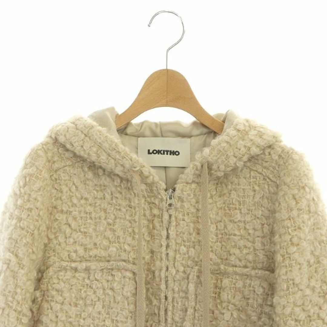 LOKITHO(ロキト)のロキト MOHAIR HOODEDBLOUSON ブルゾン ジャケット フード レディースのジャケット/アウター(ブルゾン)の商品写真