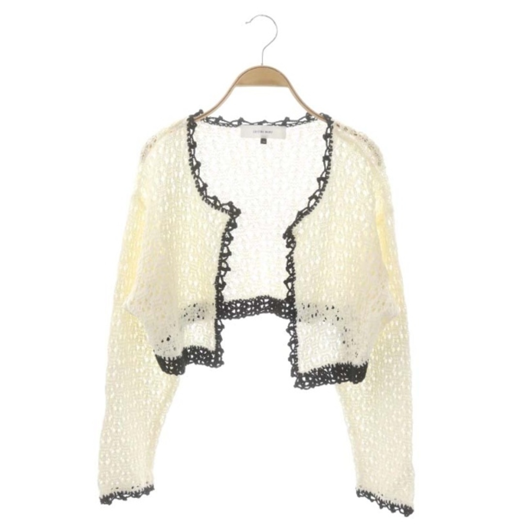 ルシェルブルー 23SS Lace Trimmed Knit Bolero