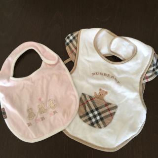 バーバリー(BURBERRY)のバーバリー スタイ 2枚セット(ベビースタイ/よだれかけ)