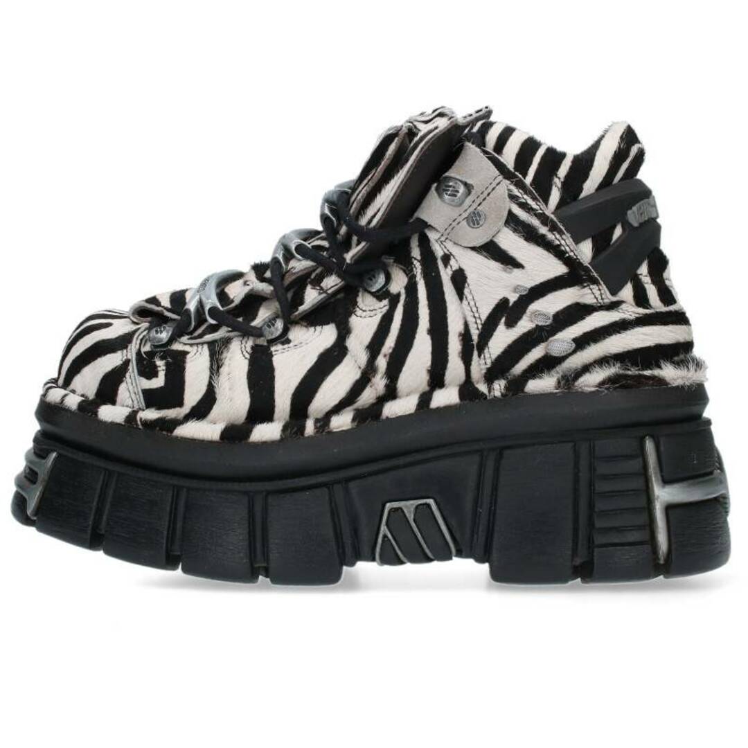 VETEMENTS(ヴェトモン)のヴェトモン  NEW ROCK PLATFORM SNEAKERS ニューロックプラットフォームゼブラスニーカーブーツ メンズ 42 メンズの靴/シューズ(スニーカー)の商品写真