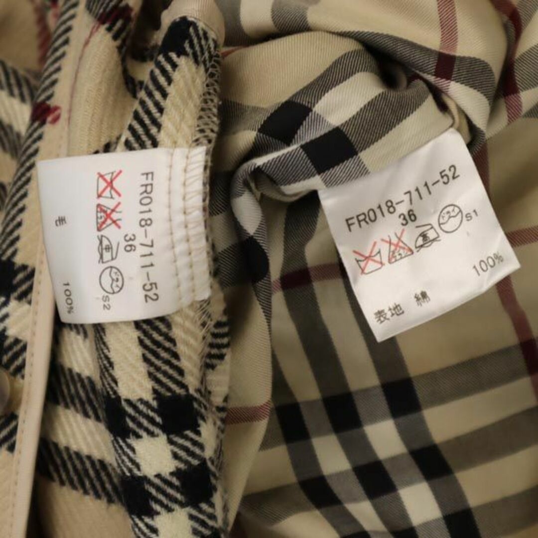 BURBERRY(バーバリー)のバーバリー 三陽商会 2way トレンチ コート 36 ベージュ BURBERRY LONDON ライナー ウエストベルト レディース 【中古】  【231013】 レディースのジャケット/アウター(ロングコート)の商品写真