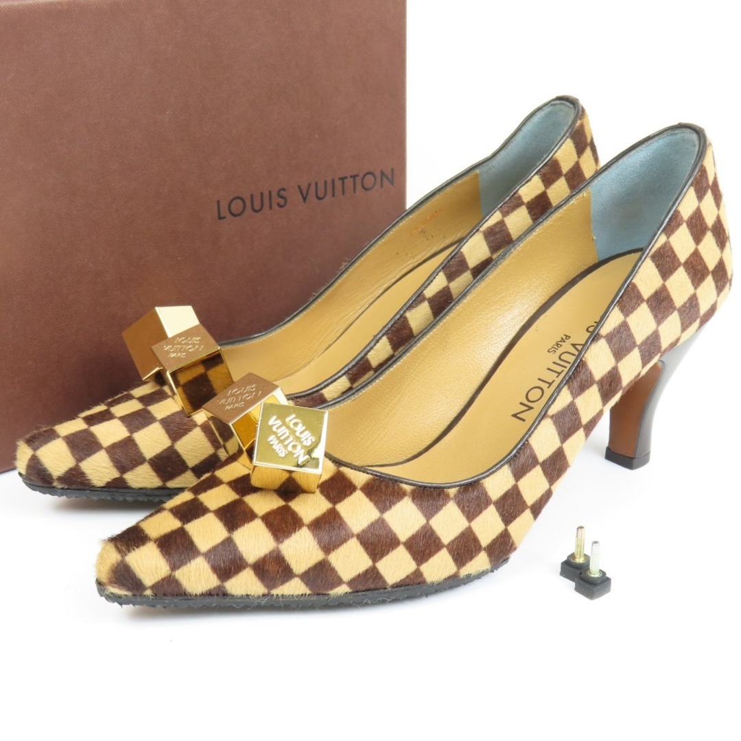 LOUIS VUITTON - 極美品 LOUIS VUITTON ルイヴィトン キューブ 靴 35 1