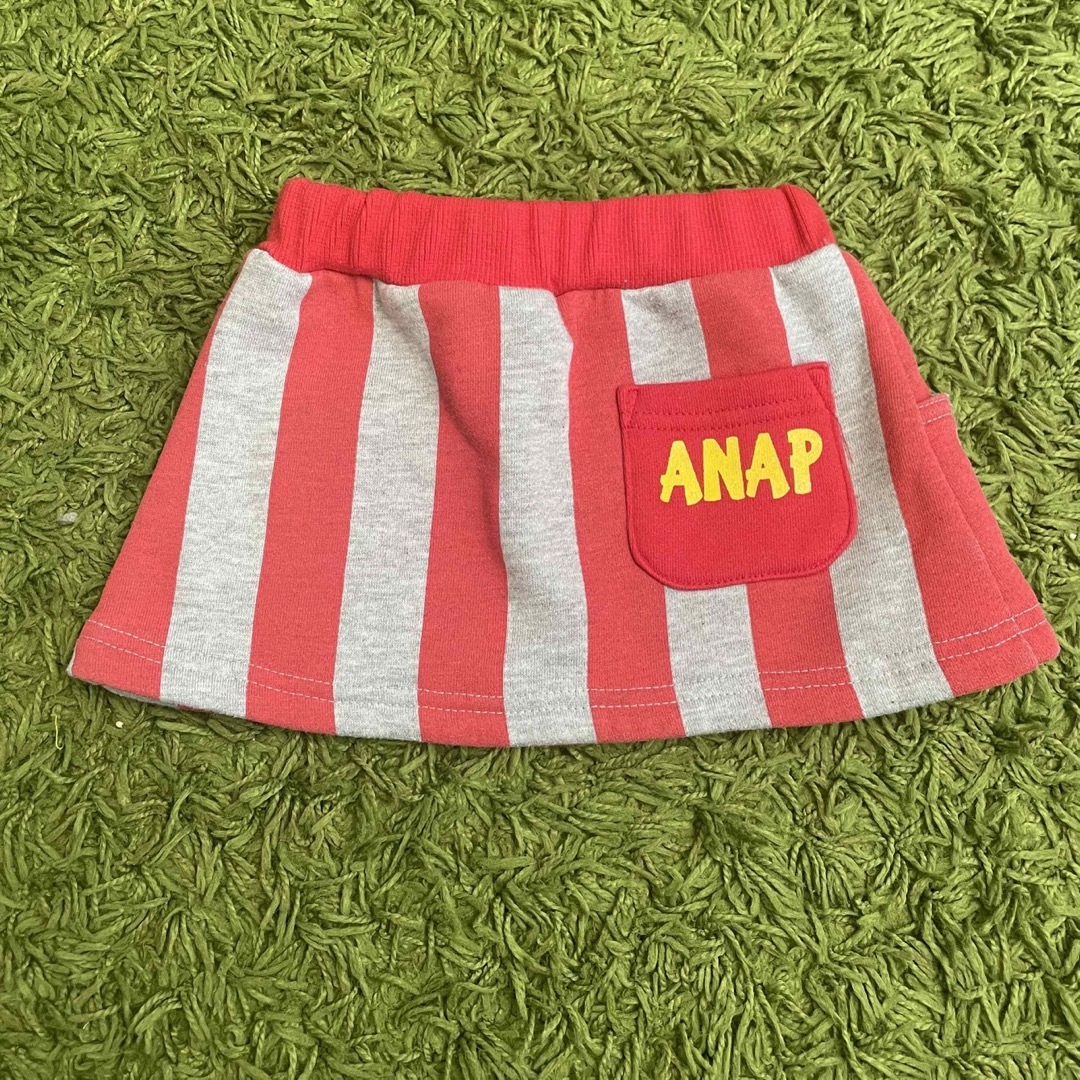 ANAP Kids(アナップキッズ)のANAP KIDS スカート サイズ90 裏起毛 キッズ/ベビー/マタニティのキッズ服女の子用(90cm~)(スカート)の商品写真