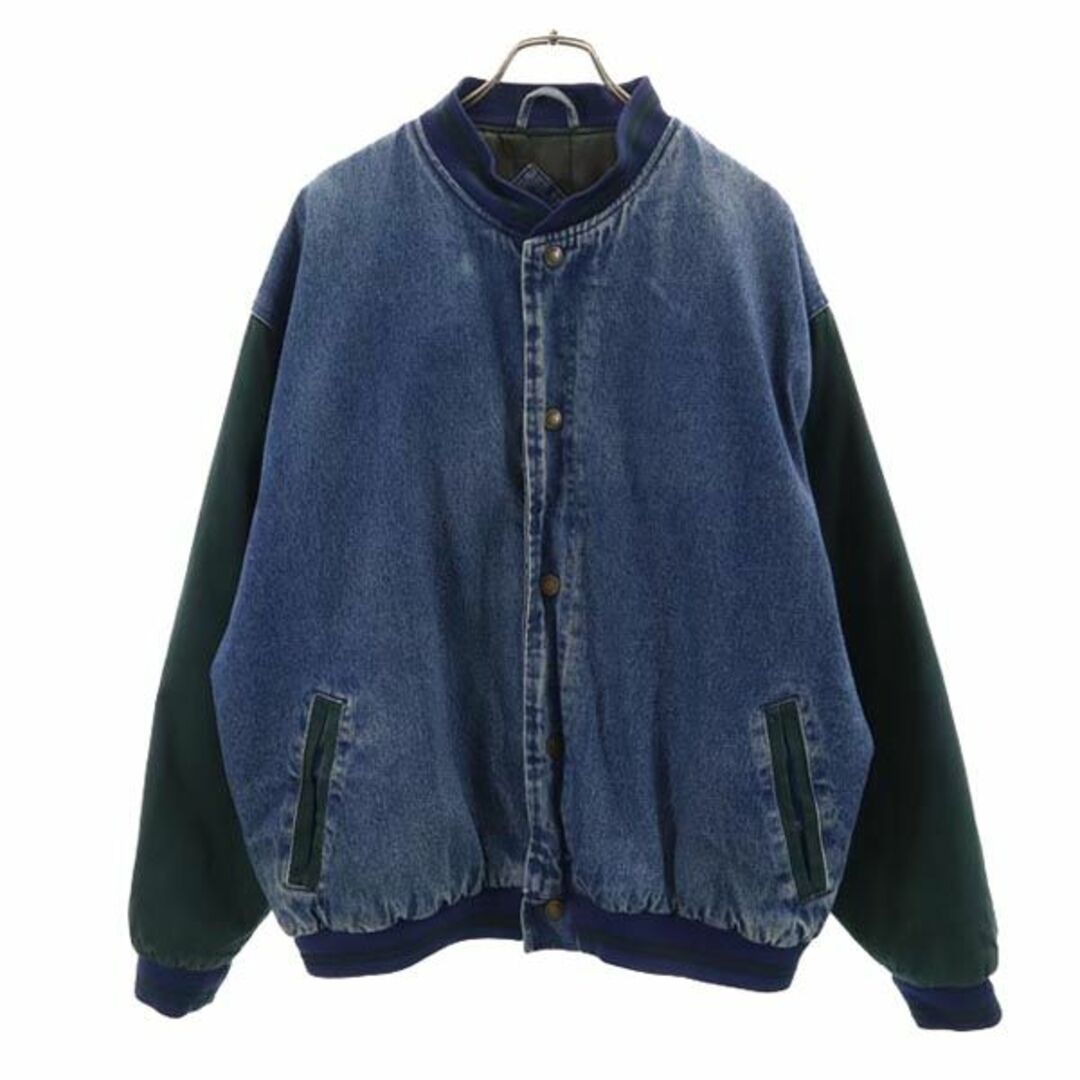 YUKON TRAIL 90s オールド 中綿 デニムジャケット XXL ブルー×グリーン