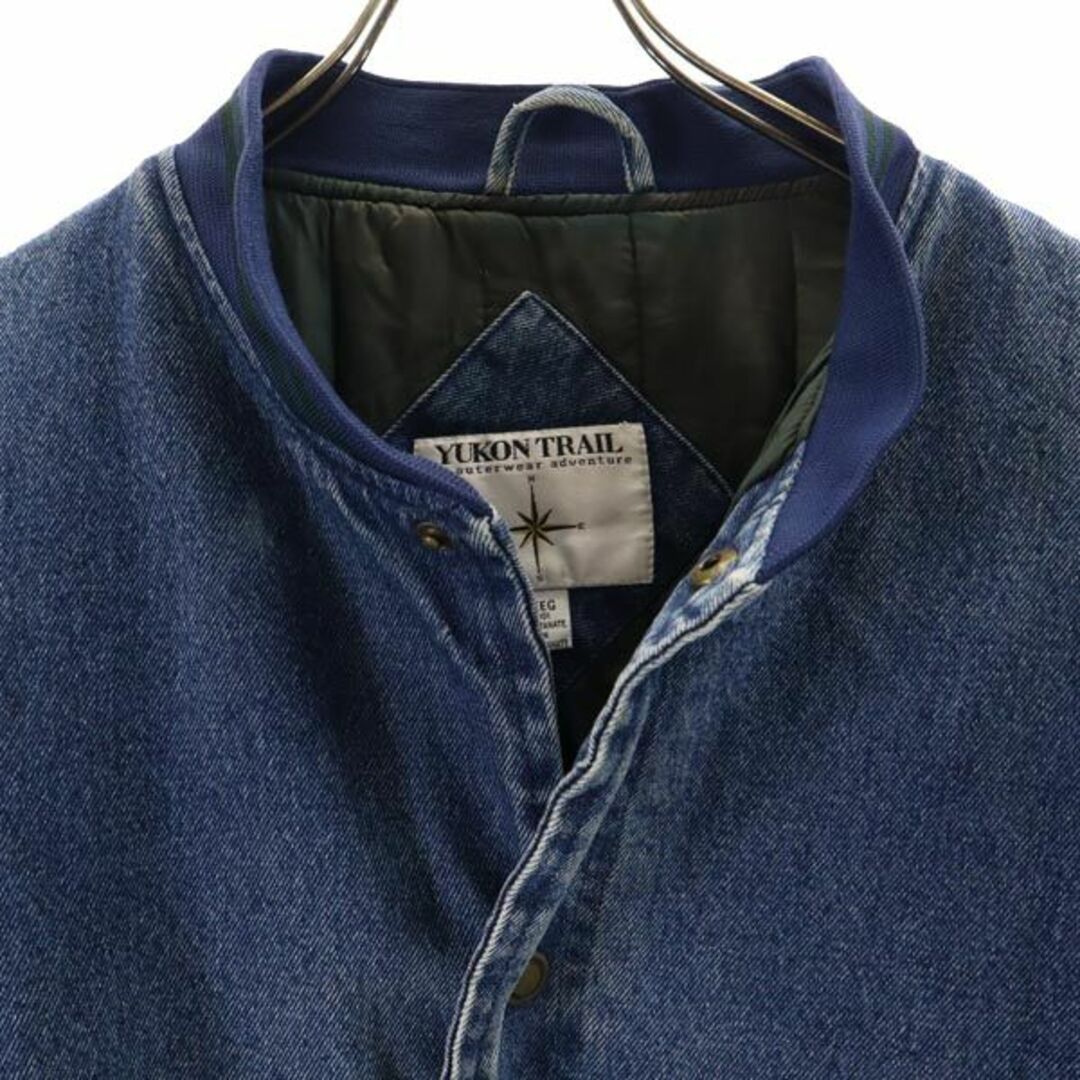 YUKON TRAIL 90s オールド 中綿 デニムジャケット XXL ブルー×グリーン