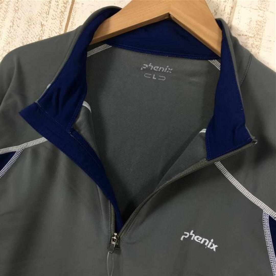 alk phenix(アルクフェニックス)のMENs L  フェニックス フィット ジップ モック ロングスリーブ シャツ FIT ZIP MOC PHENIX PH652LS12 グレー系 メンズのメンズ その他(その他)の商品写真