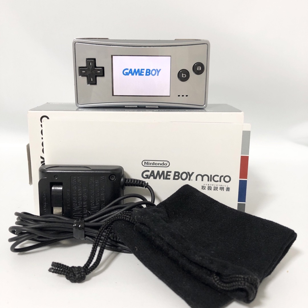 【箱・付属品】ゲームボーイミクロ 本体 シルバー Nintendo