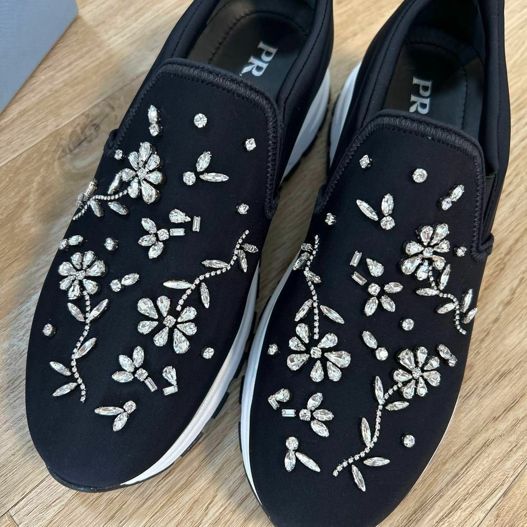 PRADA - PRADA プラダ フラワービジュースリッポン 38 PRADA - PRADA プラダ フラワービジュースリッポン 38