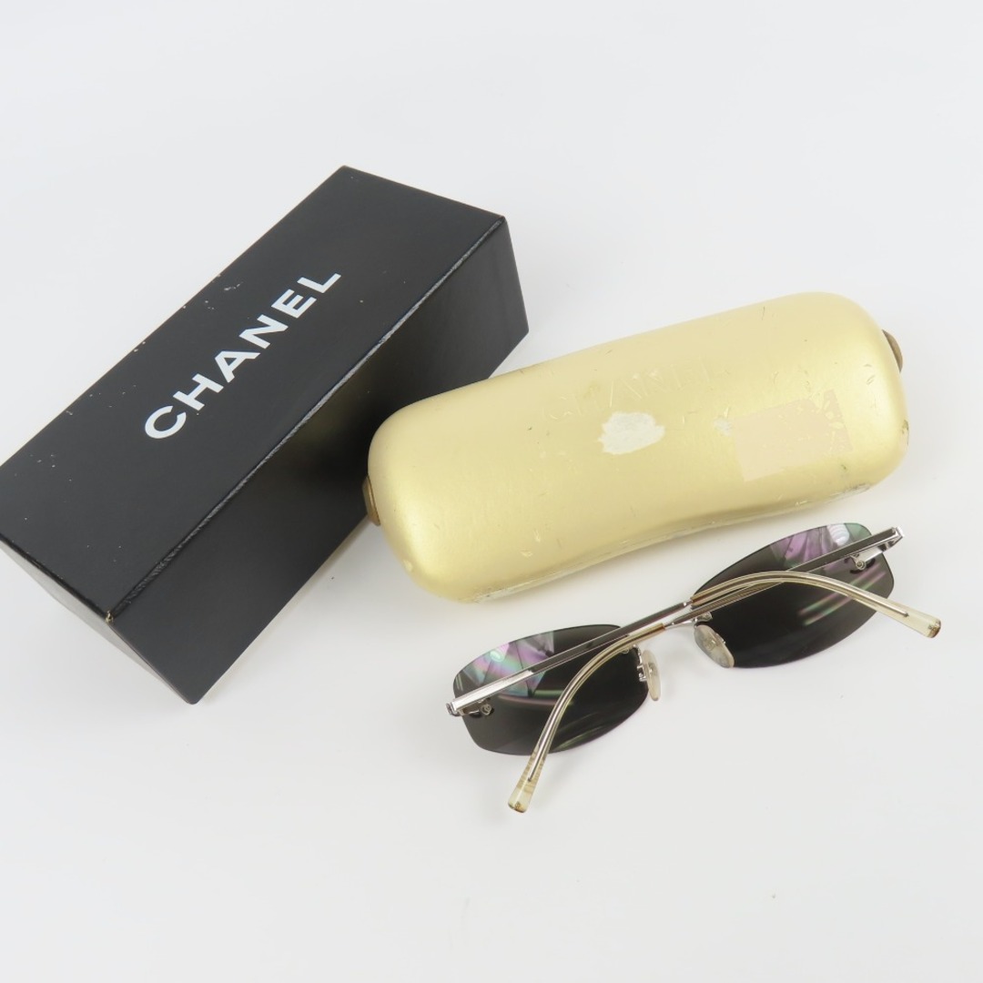 極美品 CHANEL シャネル アイウェア ココマーク 54□19 4002